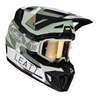 Leatt Helmet &amp; Goggle Combo Moto 7.5 V23 Cactus XS 53-54cm